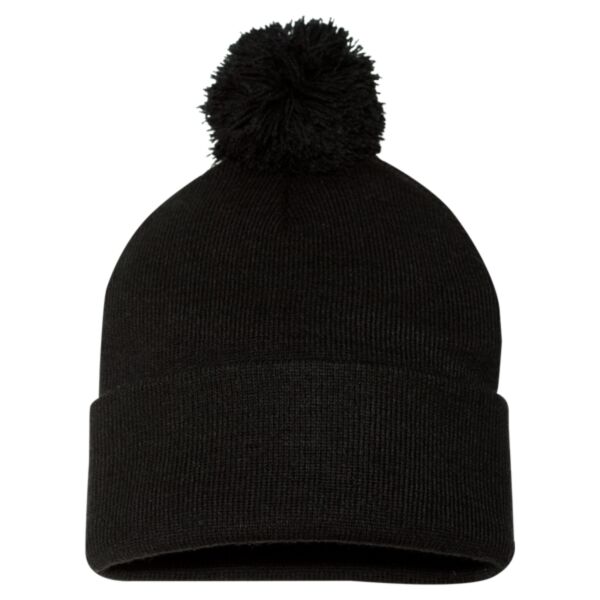 Sports -12" Pom-Pom Cuffed Beanie Thumbnail